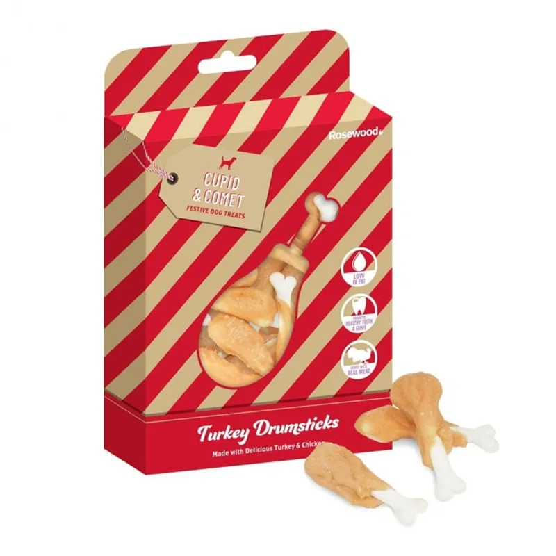 Rosewood Turkey Drumsticks Dog Treats - 160g